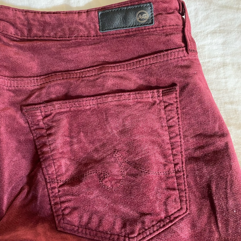 AG Velvet Skinny Jeans